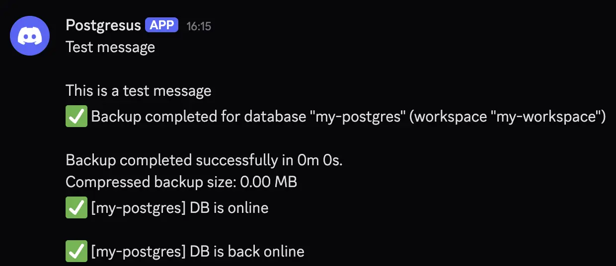 Discord에서 확인된 연결 테스트 및 백업 알림 Discord.png